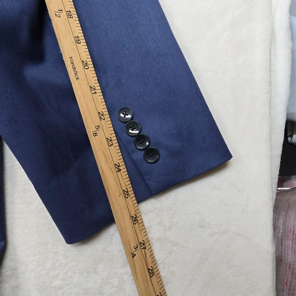 Shaquille O'Neal XLG‎ Blazer Mens 56S 56 Blue Sport Coat Two Button Lined